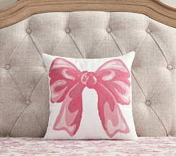 LoveShackFancy Needlepoint Bow Pillow | Pottery Barn Kids