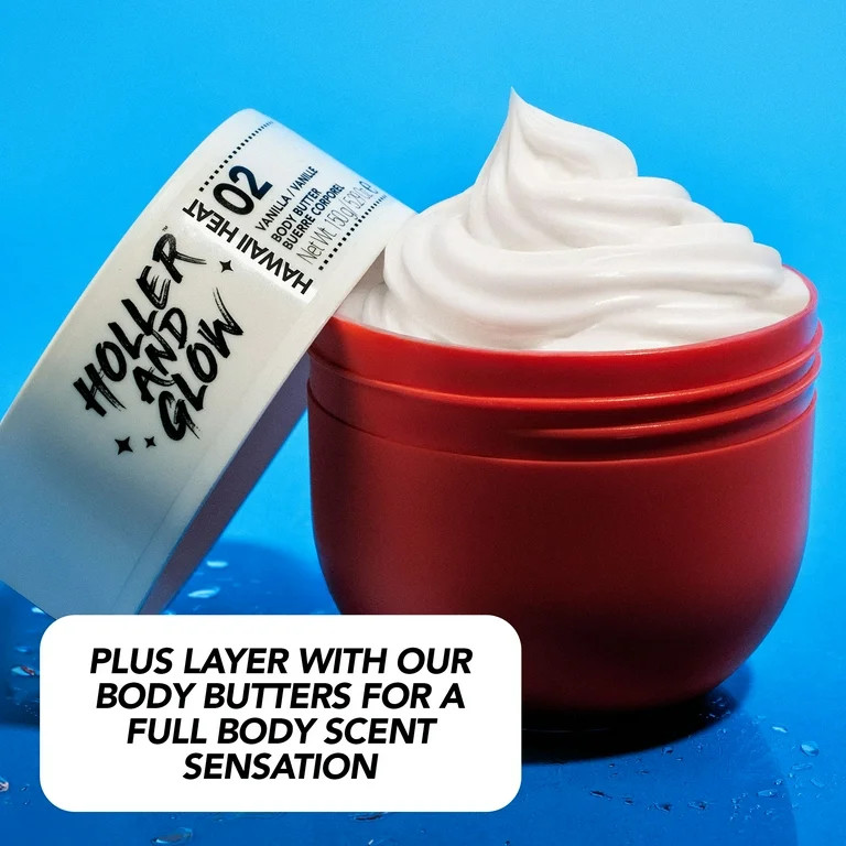 Holler and Glow Limited Edition Scent from Cali Body and Hair Mist & Body Butter Set, 3 Piece Set | Walmart (US)