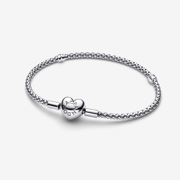 Pandora Heart Clasp Studded Chain Bracelet | Pandora US