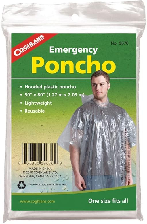 Coghlan's Emergency Poncho | Amazon (US)