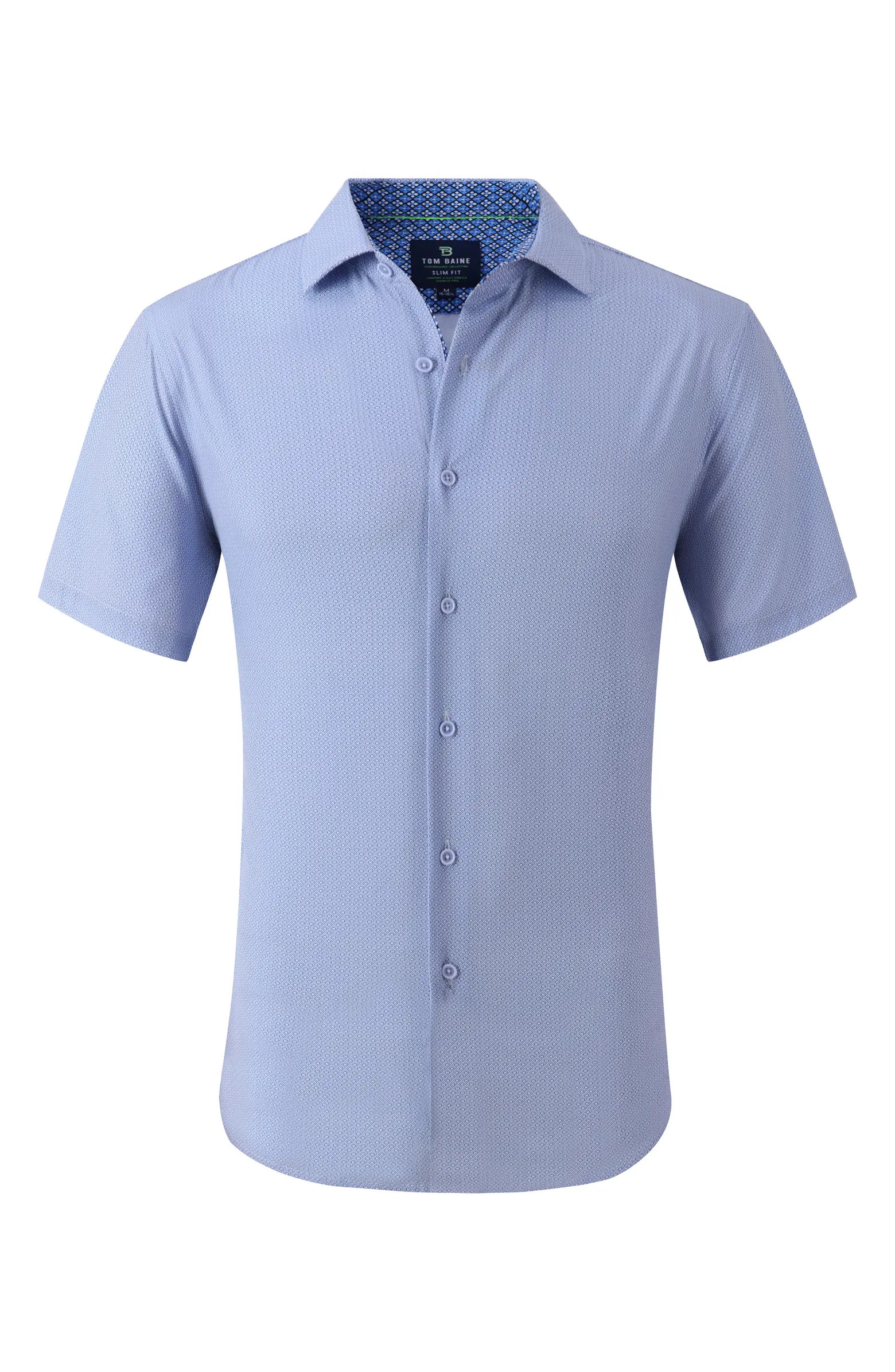 Slim Fit Short Sleeve Performance Stretch Button-Up Shirt | Nordstrom Rack