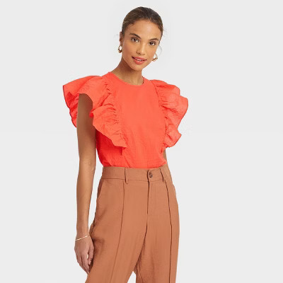 Women's Flutter Sleeve Tank Top - A New Day™ | Target