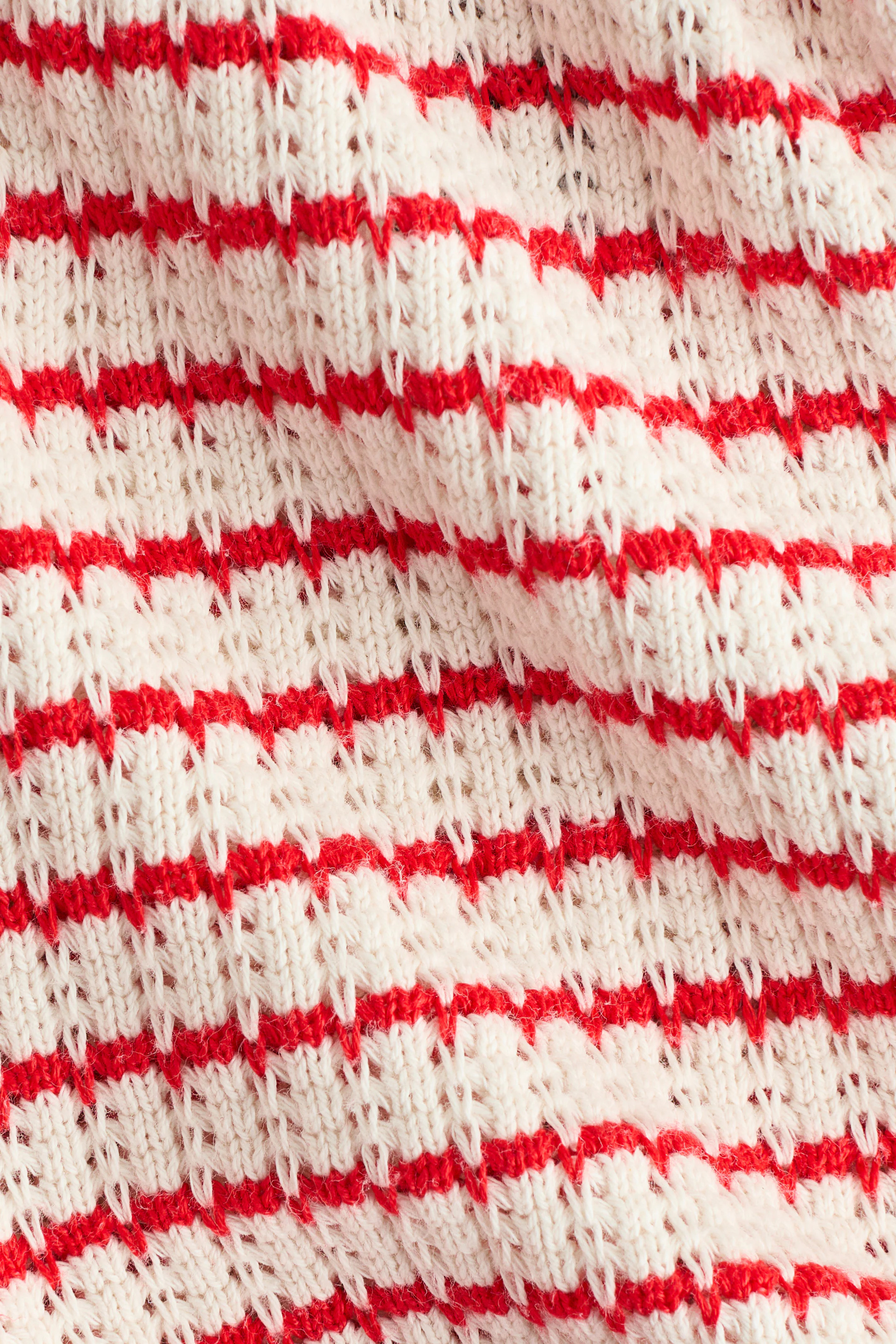 Red/white striped Textured-Knit Shorts for kids | H&M US | H&M (US + CA)