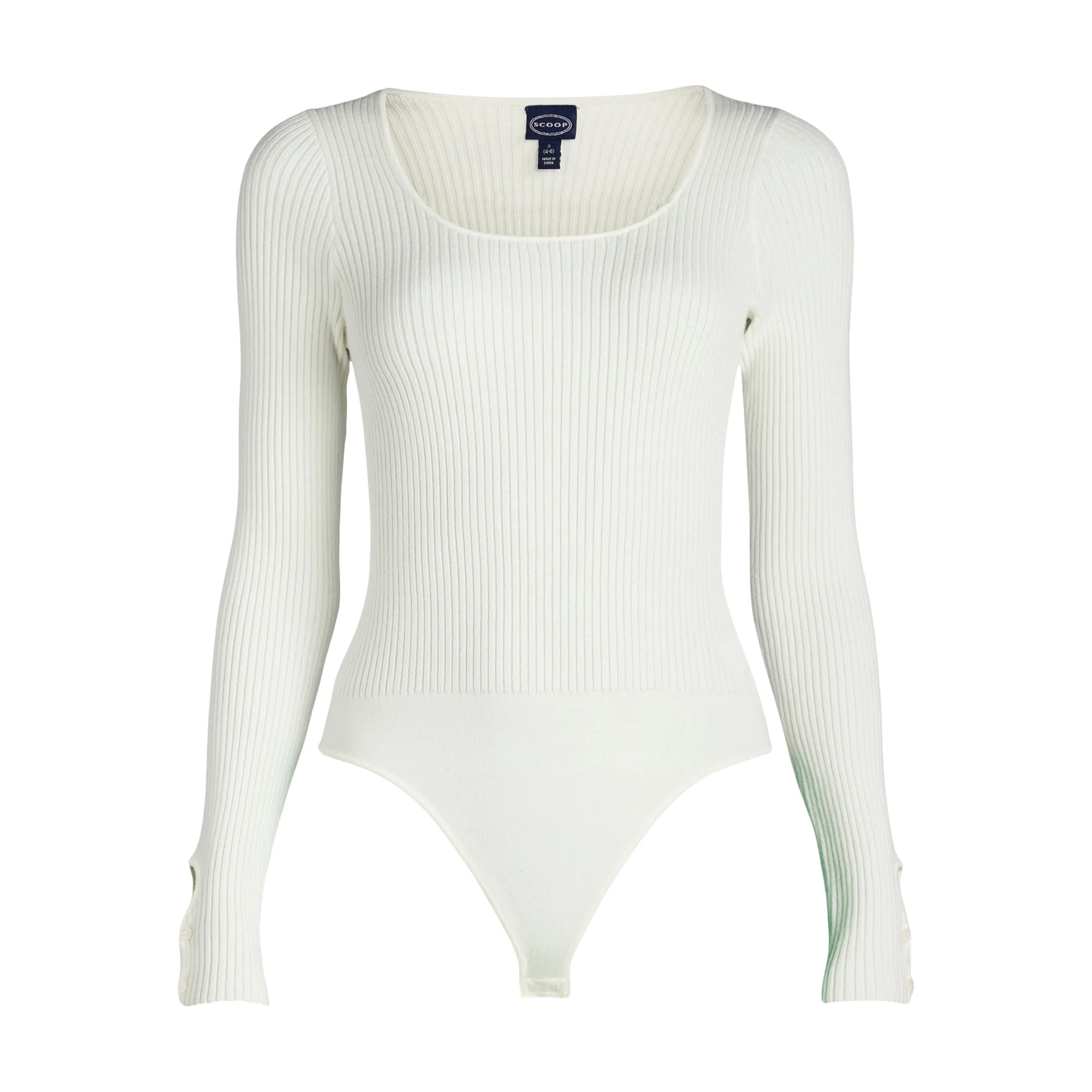 Scoop Women's Scoop Neck Bodysuit, Sizes XS-XXL | Walmart (US)