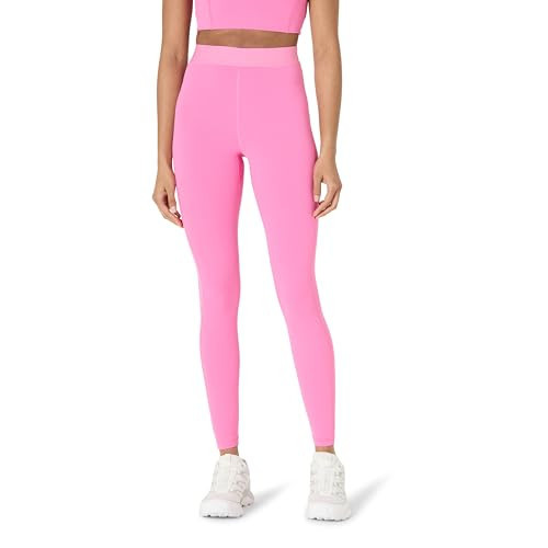 Amazon Essentials Women's Active FormFlex Buttery Soft High Waist 27.5" Inseam Full Length Yoga Leggings with Wide Elastic Waist, Flamingo Pink, XX-Large | Amazon (US)