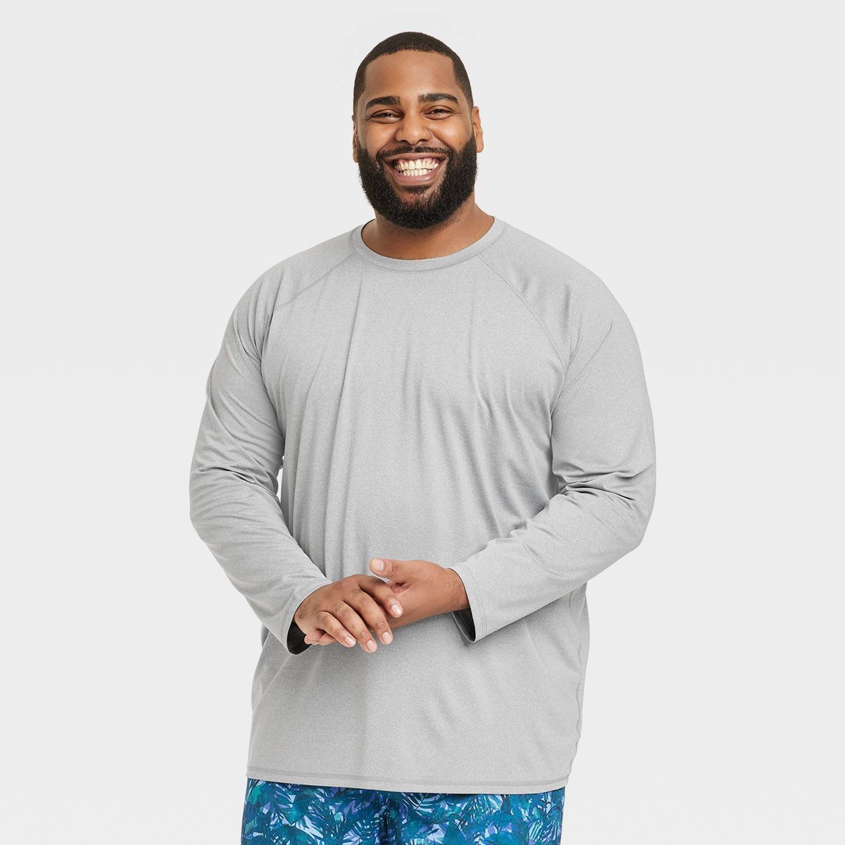 Men's Slim Fit Long Sleeve Rash Guard Swim Shirt - Goodfellow & Co™ | Target