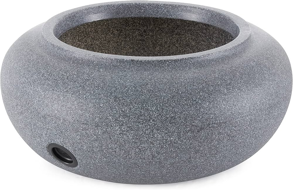 HC Companies Versatile 21 Inch Round Natural Decorative Plastic Outdoor Garden Hose Storage Pot w... | Amazon (US)
