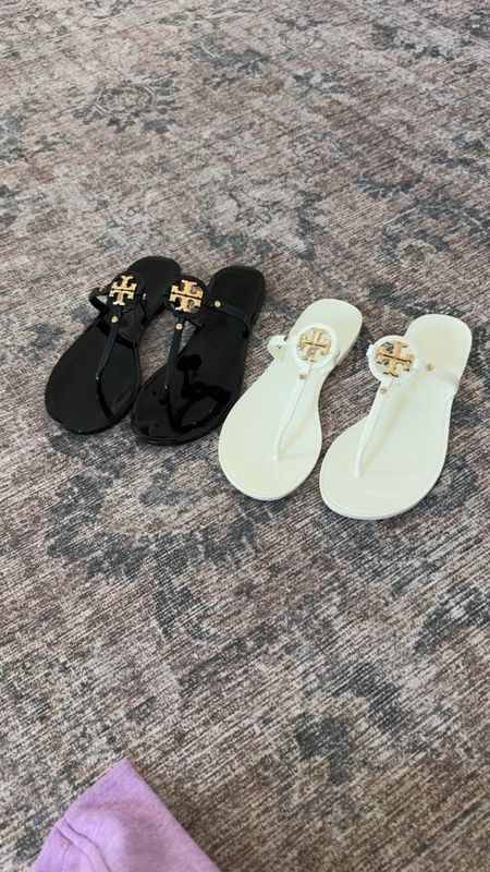 Mother’s Day gift idea! Gifts for her. Gifts for mom. Tory Burch Miller jelly sandals. Whole sizes only - I’m a 6.5 and wear a 7 in these. Resort wear. Vacation sandals. I love that these can get wet and are easy to clean!

#LTKshoecrush #LTKfindsunder100 #LTKtravel