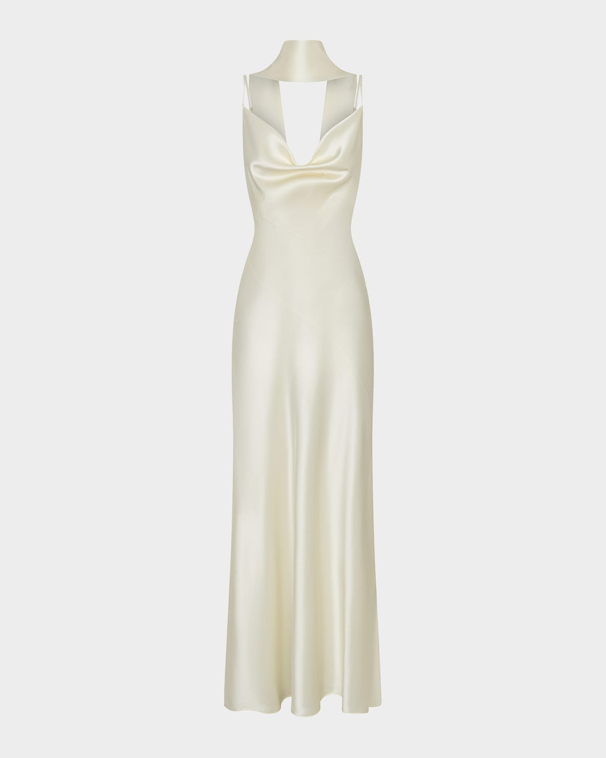 Geneva Draped Satin Gown | Neiman Marcus