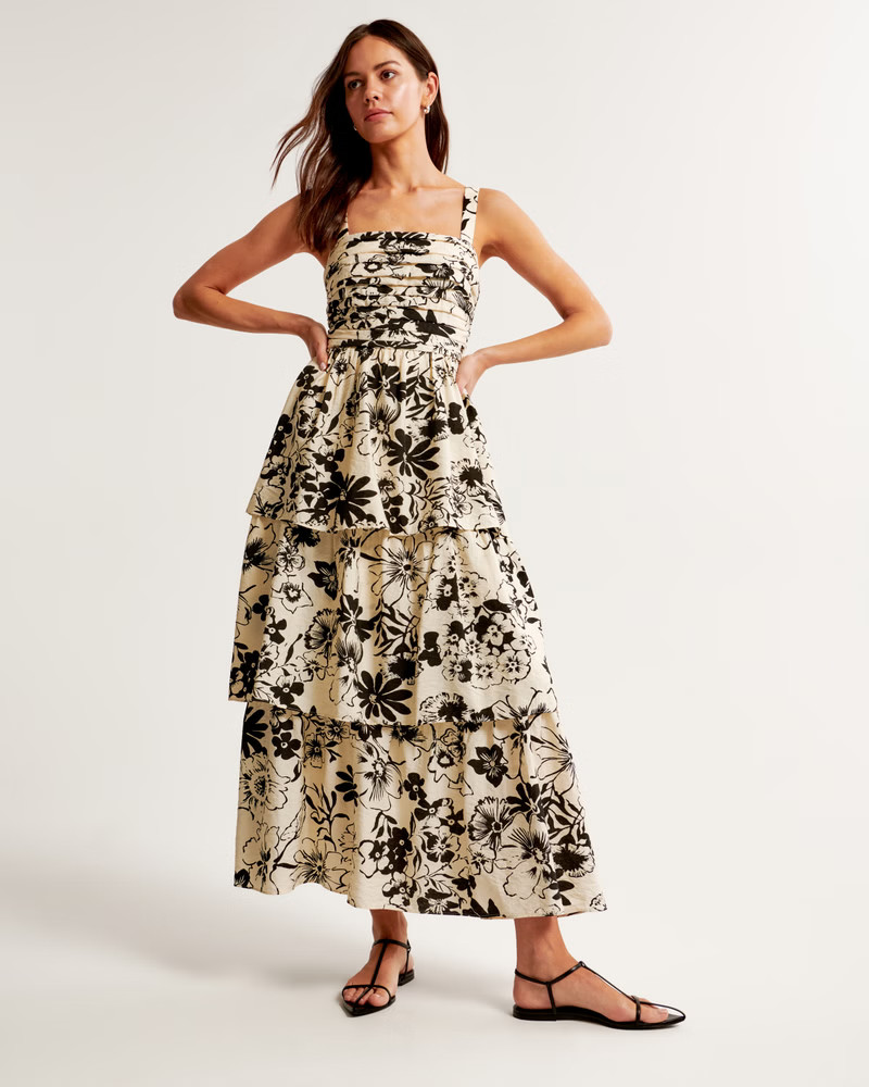 Women's Emerson Tiered Maxi Dress | Women's Dresses & Jumpsuits | Abercrombie.com | Abercrombie & Fitch (US)
