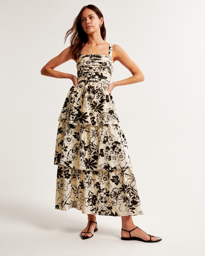 Emerson Tiered Maxi Dress | Abercrombie & Fitch (US)