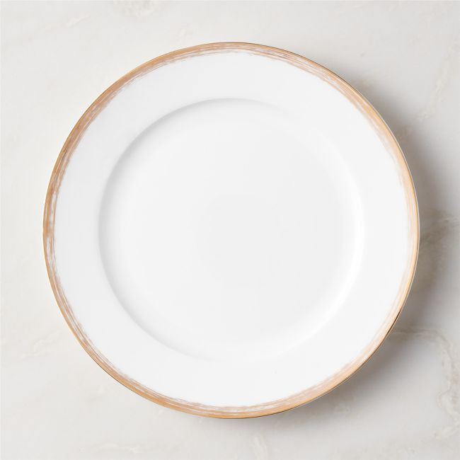 Isa White Fine Bone China Dinner Plate | CB2