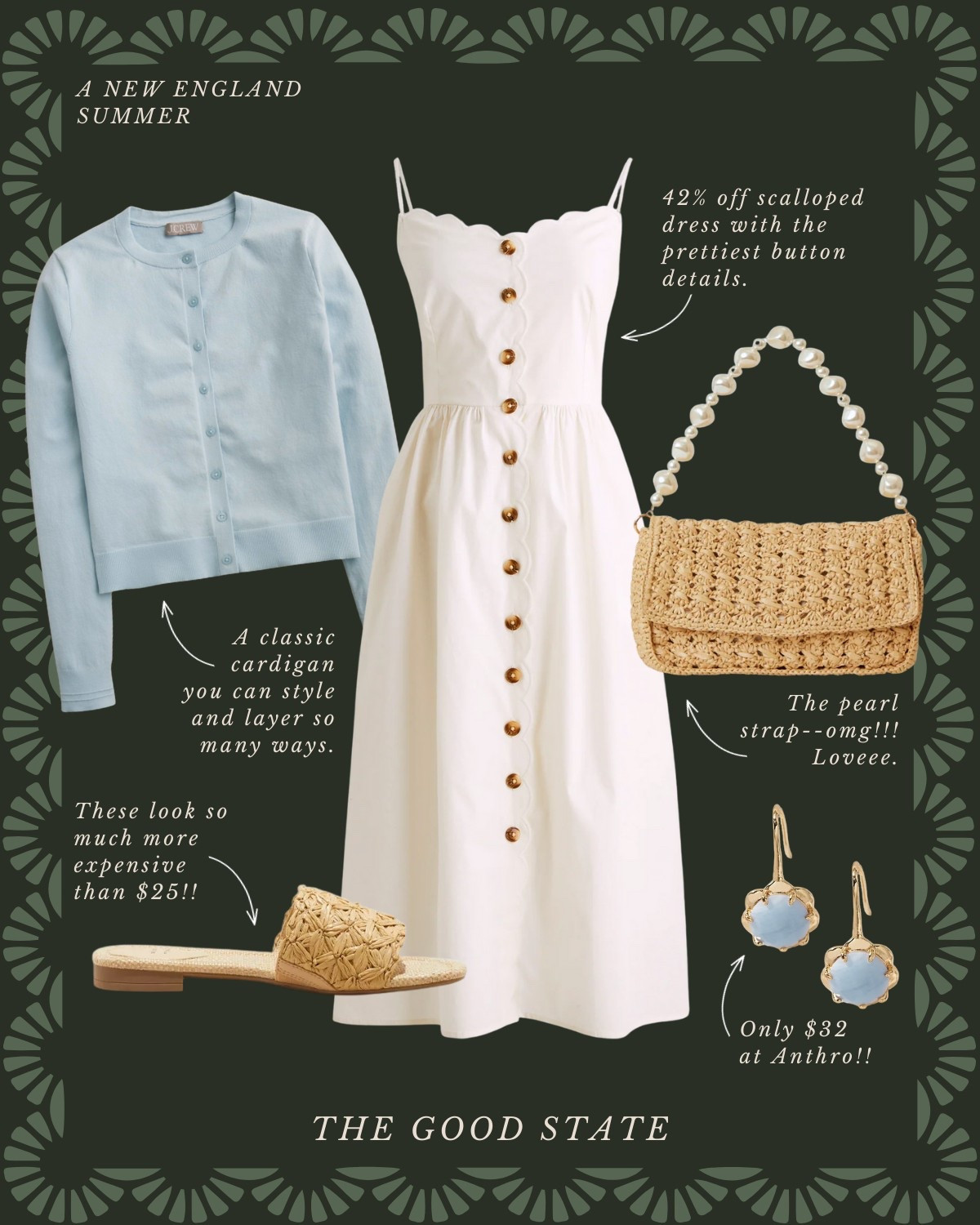 A New England Summer🦞 Save up to 54% today! 

This collection is for all the girlies living their best life as the summertime sunshine warms their face and the sea breeze blows through their hair. This is for the ones dreaming of evening strolls on Nantucket’s cobblestone roads and endless hydrangeas all around. For the ladies who love all things gingham, a lightweight sweater and all the classic stripes. For the ones who enjoy sailing in Newport, a picnic on the Cape Cod seashore and happy hour in Martha’s Vineyard. This collection is for you🦞 ⚓️ 🧺

Ootd, outfit idea, style tip, classic style, timeless style striped sweater, quince, J.Crew, J.Crew, factory, target, target fashion, target style, Walmart, Anthropologie, Anthro, Madewell, white dress, spring dress, summer dress, spring fashion, summer fashion, vacation, outfit, Memorial Day sale, Memorial Day, outfit, Fourth of July, outfit, red, white, and blue outfit, gingham dress, quilt dress, organic skin, care, pearl, jewelry, Abercrombie, and Fitch, Tuckernuck, Madewell, H&M, Amazon, Amazon style, farmers market outfit, sissy light hat, dolce vita, women’s shoes, raffia bags, wedding guest dress, graduation dress, wedding guest, Lauren England, the good state

#LTKSaleAlert #LTKStyleTip #LTKFindsUnder50