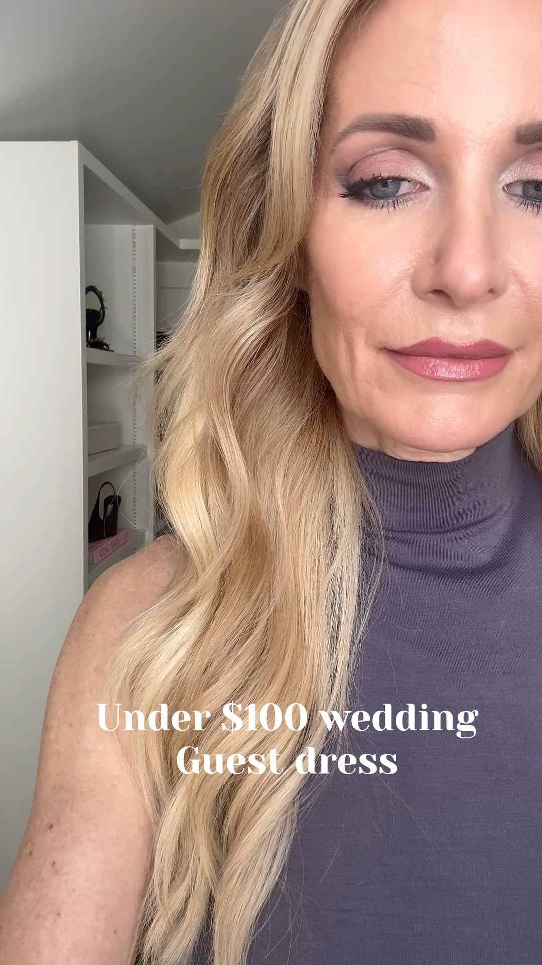 This under $100 halter wedding guest dress in dark purple gray is the perfect spring maxi with a flattering neckline and soft, lined fabric. The ruching defines the waist and it’s comfortable enough to dance all night — I’m wearing an XS and it fits TTS. 

 #LTKSeasonal #LTKOver40 #LTKWedding