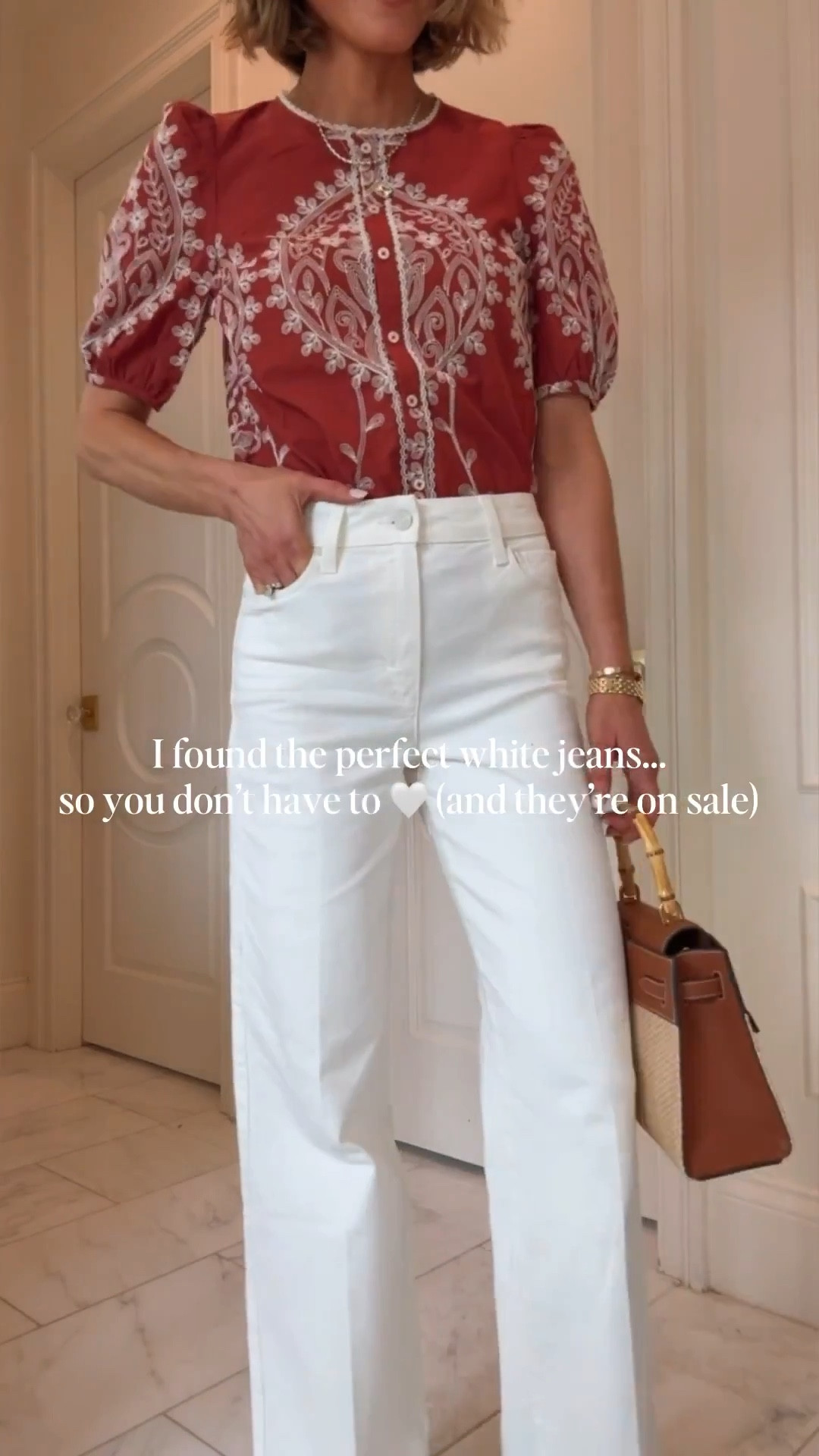 White jeans I wear on repeat and they fit true to size. If you buy one pair of white jeans, make it these.


#LTKootd