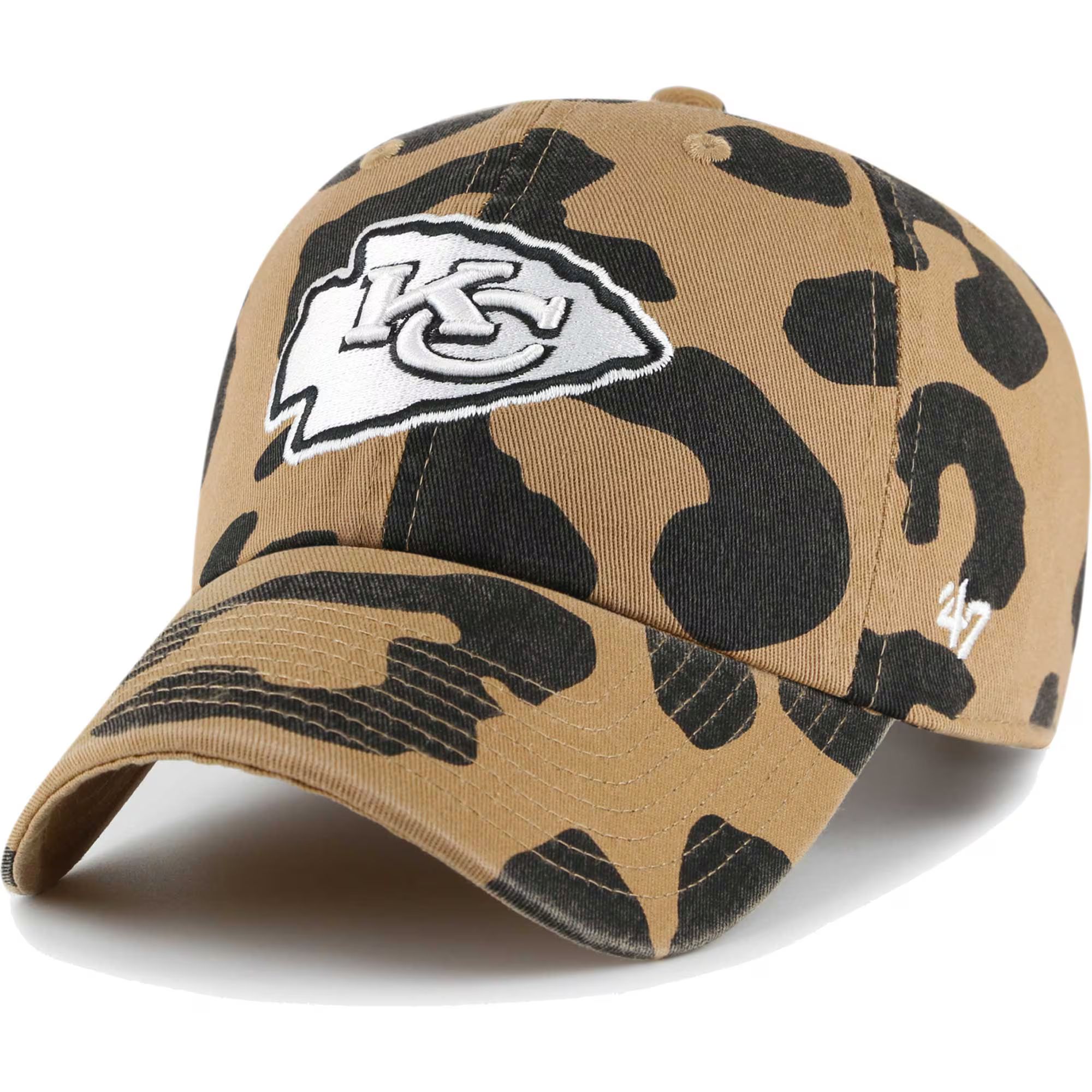 Women's Kansas City Chiefs  '47 Tan Rosette Clean Up Adjustable Hat | NFL Shop
