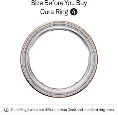 Oura - Ring 4 - Smart Ring - Size Before You Buy with OR4 Sizing Kit - Size 8 - Rose Gold - (2024... | Best Buy U.S.