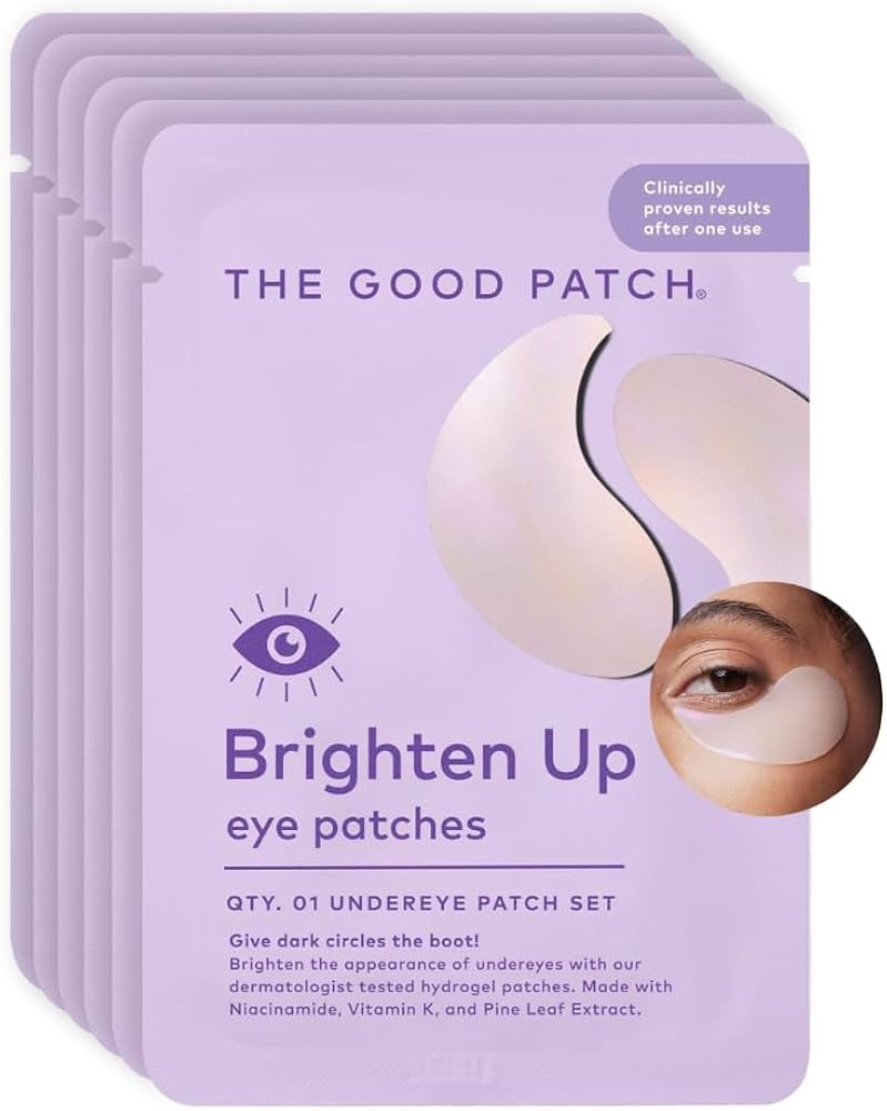 The Good Patch Brighten Up Hydrogel Under Eye Patches for Dark Circles and Puffy Eyes, Made with ... | Amazon (US)