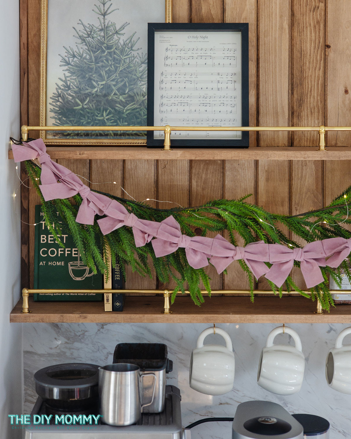 Brass tipping rails are a beautiful DIY addition to your shelves this Holiday season.  

 #LTKHoliday #LTKSeasonal #LTKHome