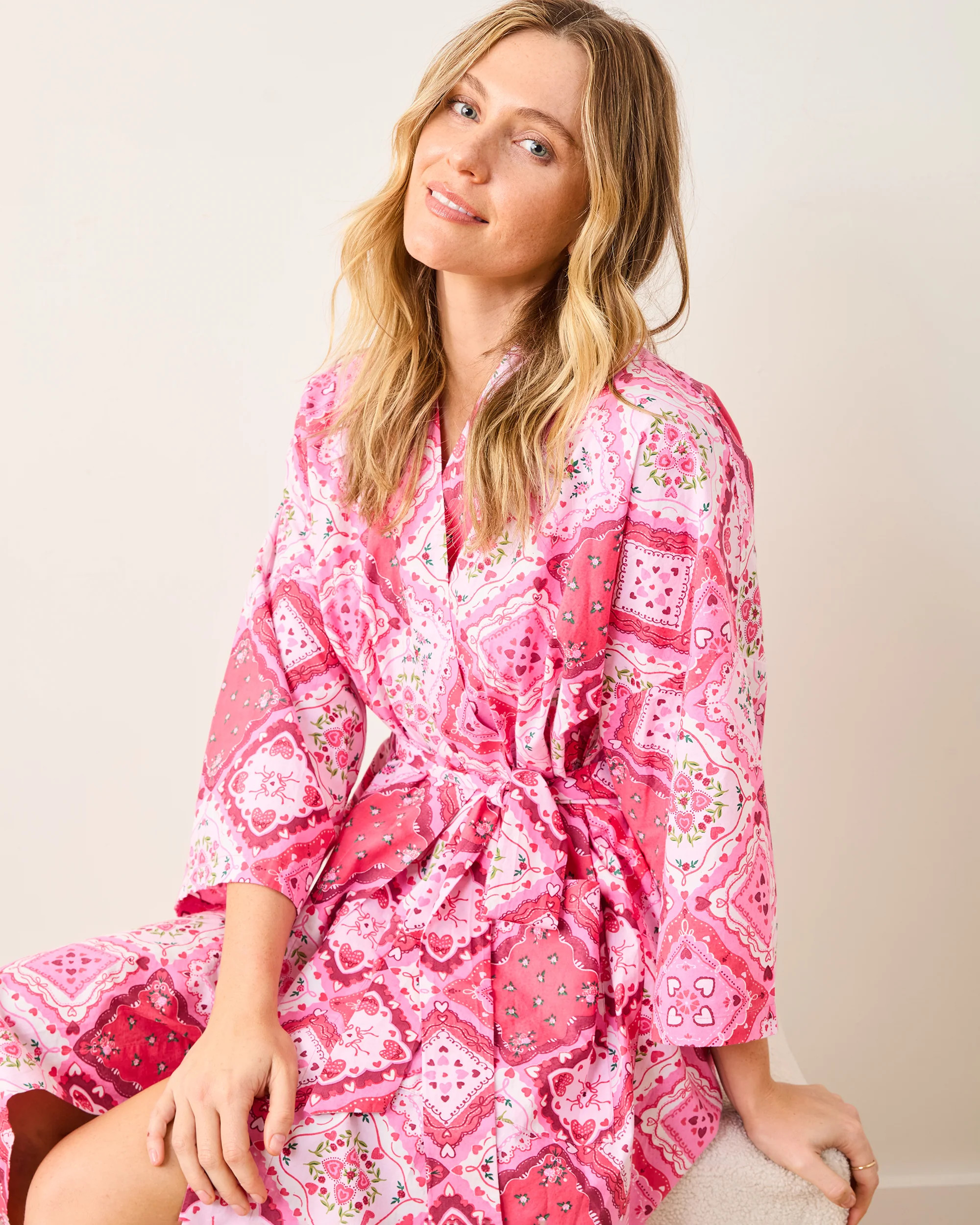 Vintage Valentine - Robe - Mailbox Pink | Printfresh