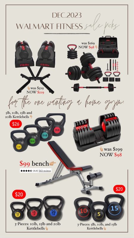 For the one wanting a home gym — Last Minute Gifts with Online Pickup and Delivery from @walmart🎄🎁✨ y’all know I’m always looking at their deals first & most of these can arrive by Christmas if ordered asap! 🤎 #walmartpartner 

Fitness / Walmart finds / sale / gift guide / for her / for him / Holley Gabrielle / gym finds / kettlebells 

#LTKfitness #LTKsalealert #LTKGiftGuide