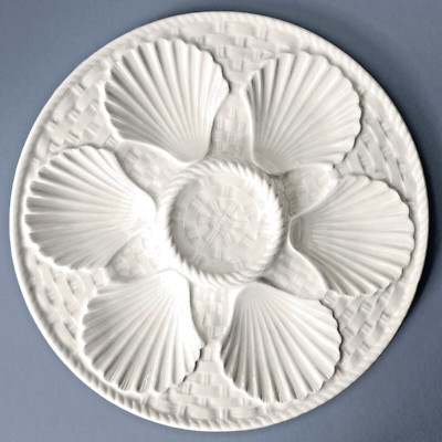 Vintage Longchamp France Off-White French Scallop Shell Oyster Plate (AS-IS) | eBay US