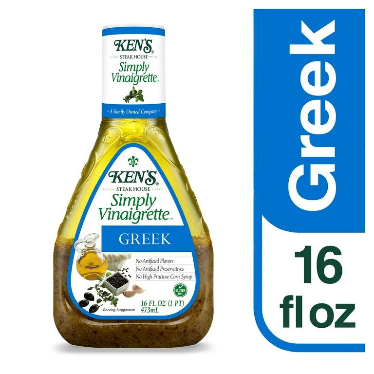 Ken's Steak House Simply Vinaigrette Greek Dressing 16 fl oz | Walmart (US)