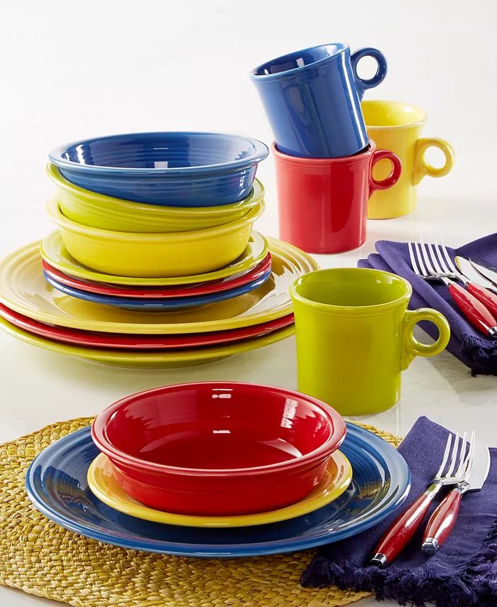 Fiesta 16-Piece Dinnerware Sets Collection  & Reviews - Dinnerware - Dining - Macy's | Macys (US)