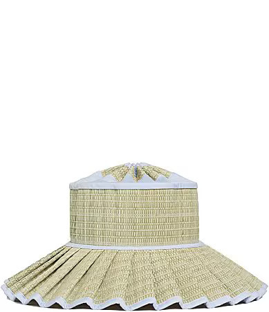 Lorna Murray Bellissima Capri Maxi Pleated Straw Sun Hat - L | Dillard's