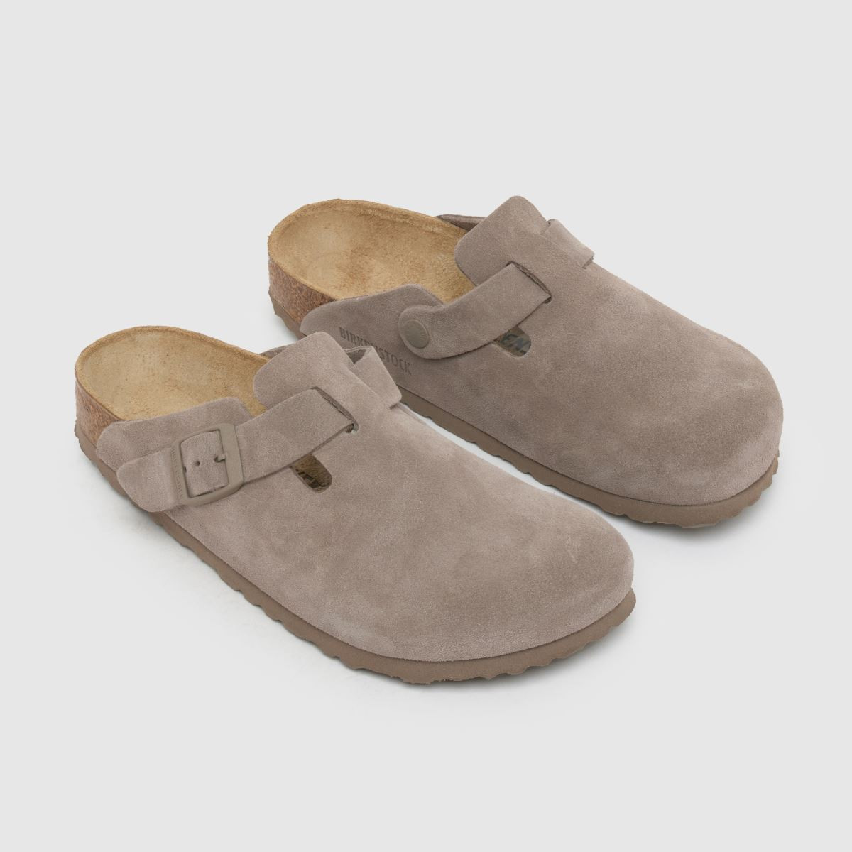 Womens Grey Taupe BIRKENSTOCK Boston Clog Narrow Fit Sandals | schuh | Schuh