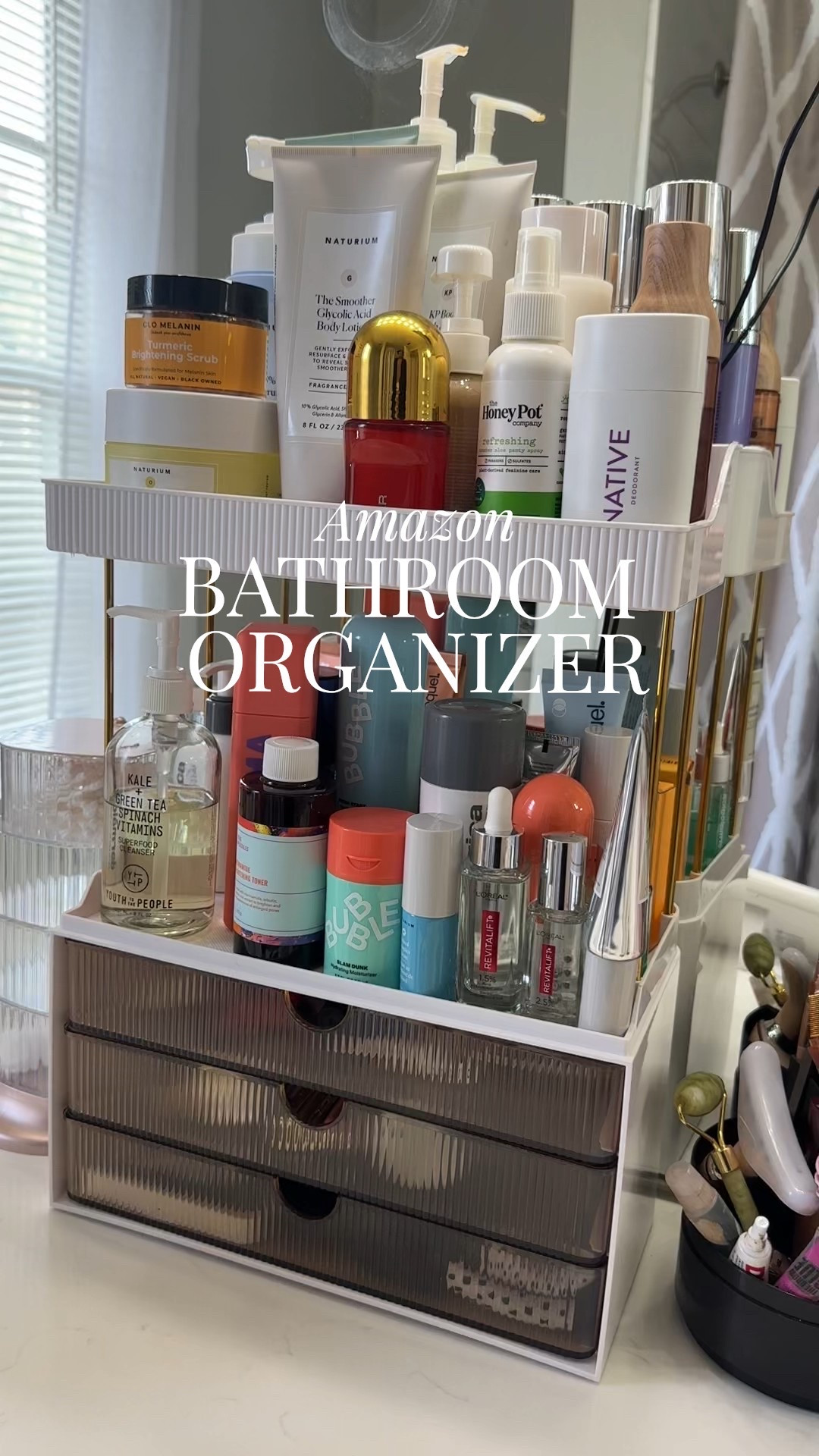 Finally found a cute bathroom organizer for all of my PR products! Easy to assemble & so cute! 

#LTKmorningroutine #LTKHome #LTKdayinmylife