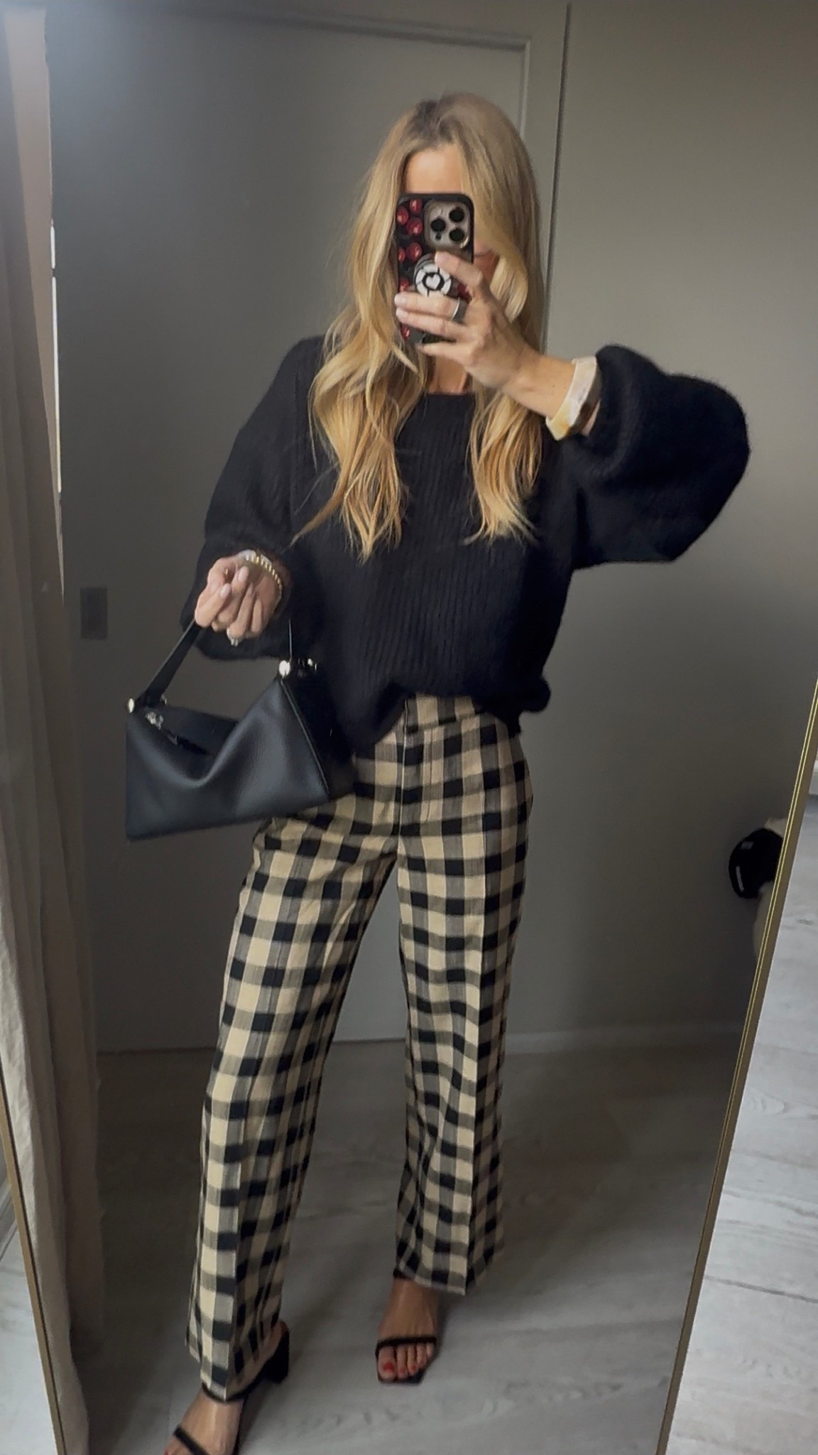 Jumper is Hansine and Sandals are By Far ‘Tanya’ 