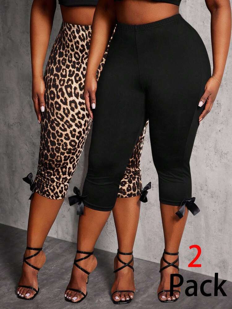 Plus Aize Capris  2 Pack | SHEIN