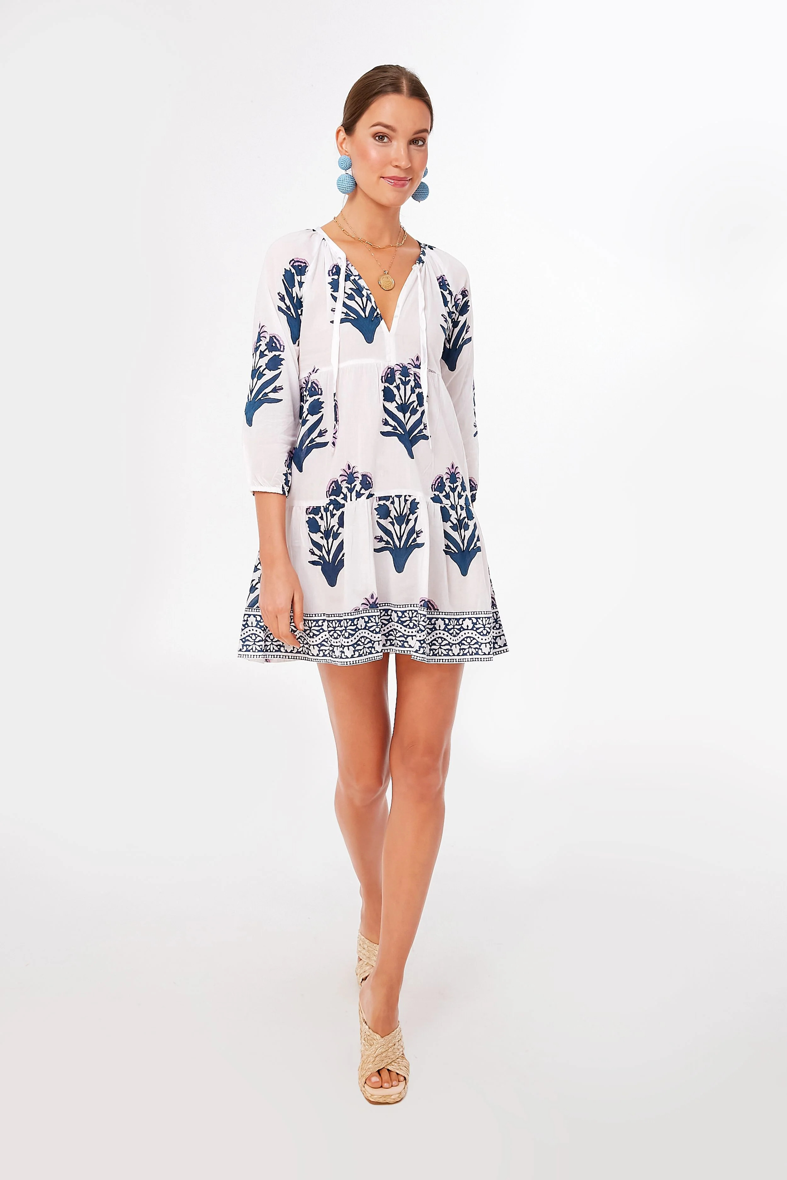 Indigo and Violet Palladio Garden Priya Coverup | Tuckernuck (US)