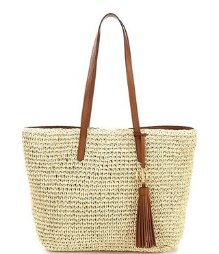 Whitney Crochet Straw Medium Tote Bag | Dillard's