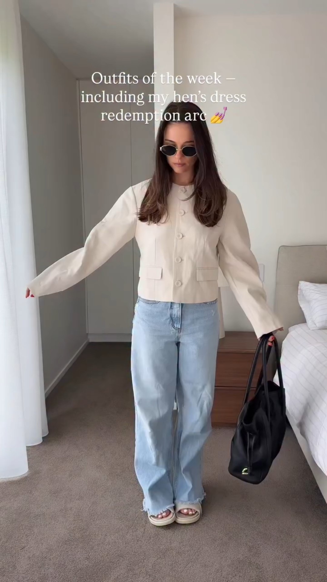 Another week of outfits! A mix of casual and fancy! Perfect for the festive season 🎄 all pieces linked in my LTK in bio 

1. @mango jacket and @frame jeans @aliasmae shoes @deadlyponies bag
2. @aerelabel set! @aliasmae shoes @countryroad necklace 
3. @faithfullthebrand top 
4. @henne_ top @glassons jeans 
5. @aerelabel dress 
6. @rachelgilbertau 
7. Old uniqlo cardigan @archiesfootwear