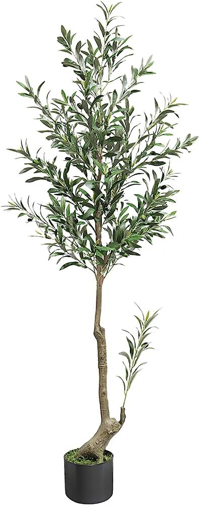 Melli Welli Artificial Olive Tree 5FT Fake Olive Trees Indoor Tall Faux Olive Tree Artificial Pla... | Amazon (US)