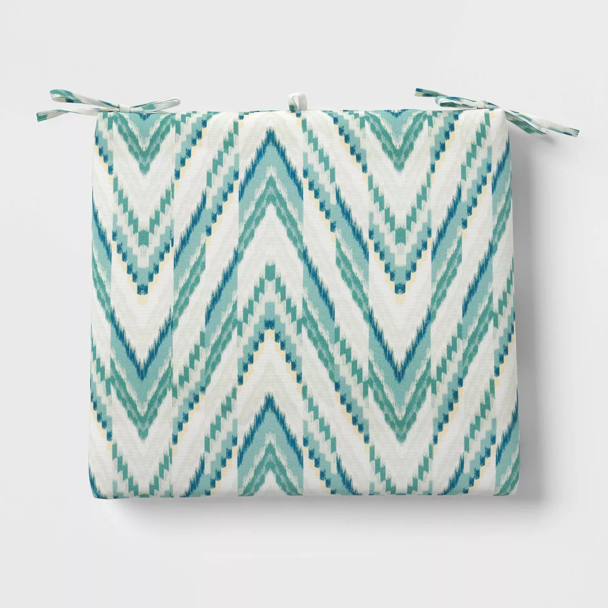 20"x18" Printed DuraSeason Fabric™ Hoxie Outdoor Chair Seat Cushion Blue - Threshold™ | Target