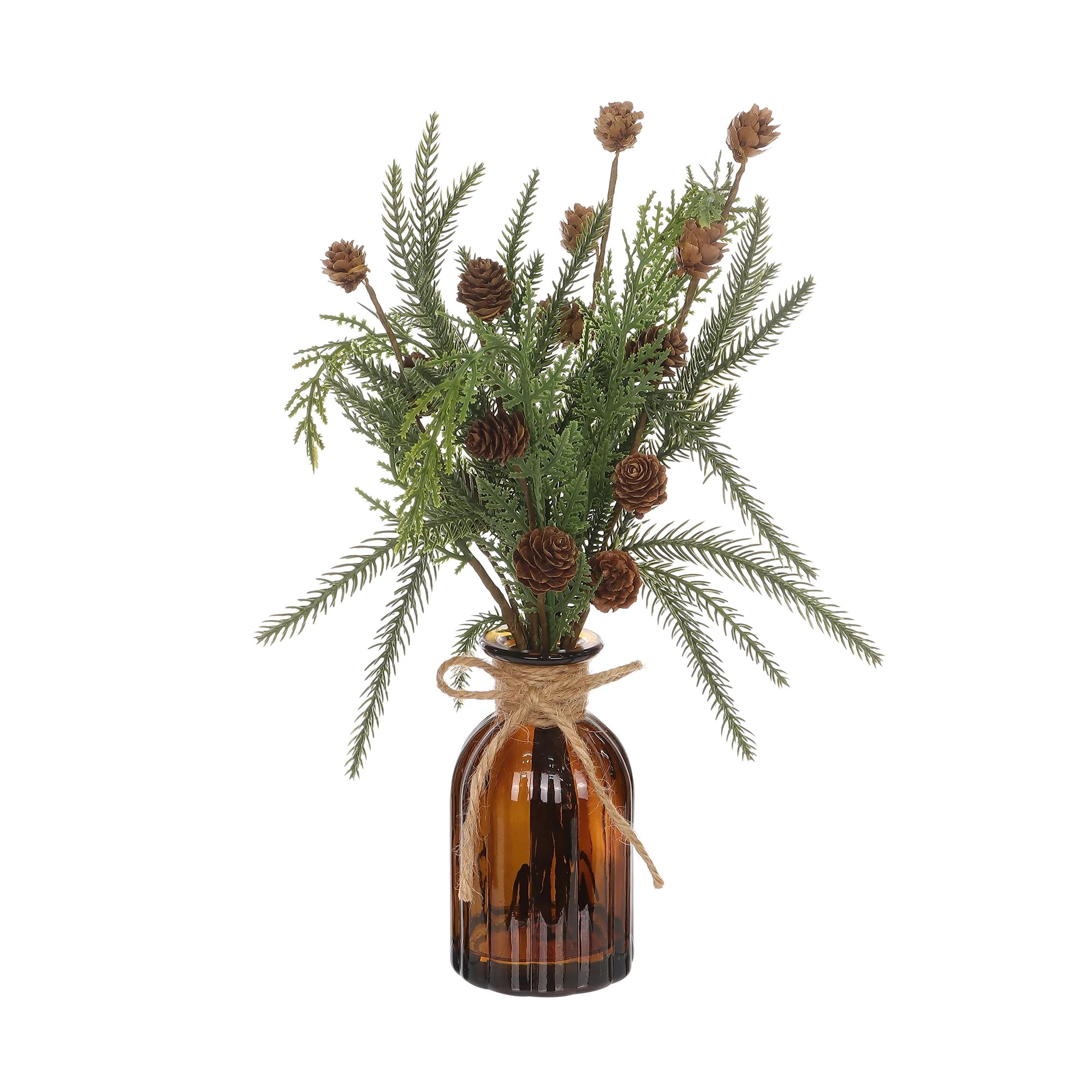 Holiday Time PL Warm Wishes 14in Greenery Vase Home Decoer, Holiday Time PL Warm Wishes 14in Gree... | Walmart (CA)