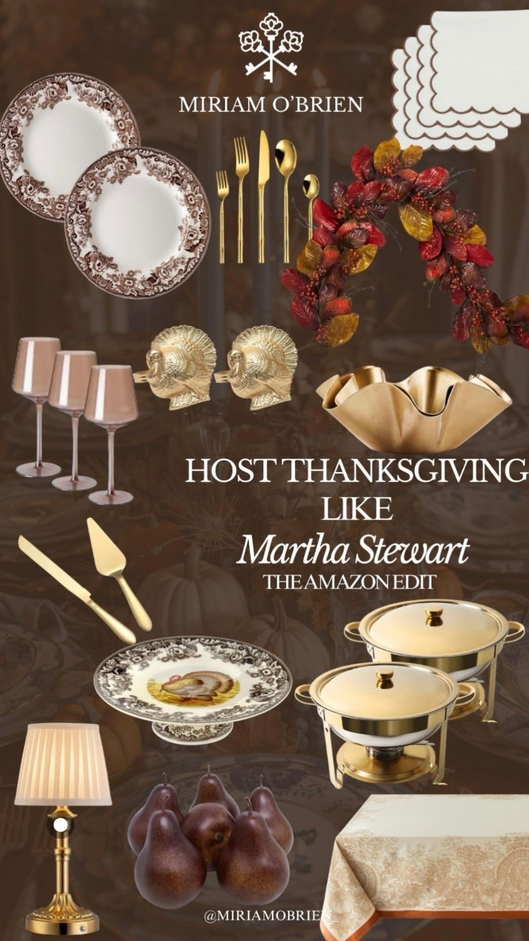 Host Thanksgiving like Martha Stewart 

Follow me at @miriamobrien_ on IG and TikTok! 

#AmazonHomeDecor #AmazonFinds #AmazonFallDecor #AmazonSeasonalFinds

#LTKSeasonal #LTKOver40 #LTKHome

#LTKHome #LTKOver40 #LTKSeasonal
