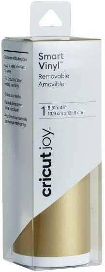 Cricut Joy Smart Vinyl - Removable - 5.5" x 48", Adhesive Decal Roll - Gold (2007158) | Amazon (US)