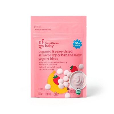 Organic Freeze-Dried Strawberry Banana Yogurt Bites - 1oz - Good & Gather™ | Target