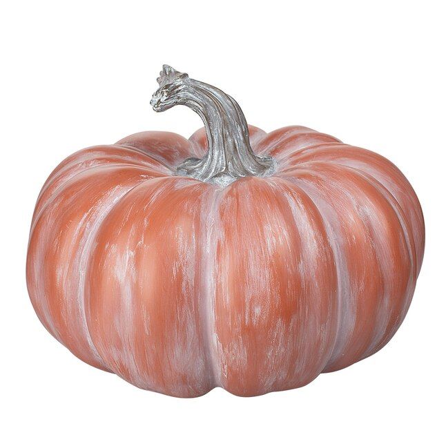 Holiday Living 10-in Pumpkin Free Standing Decoration Sculpture | Lowe's