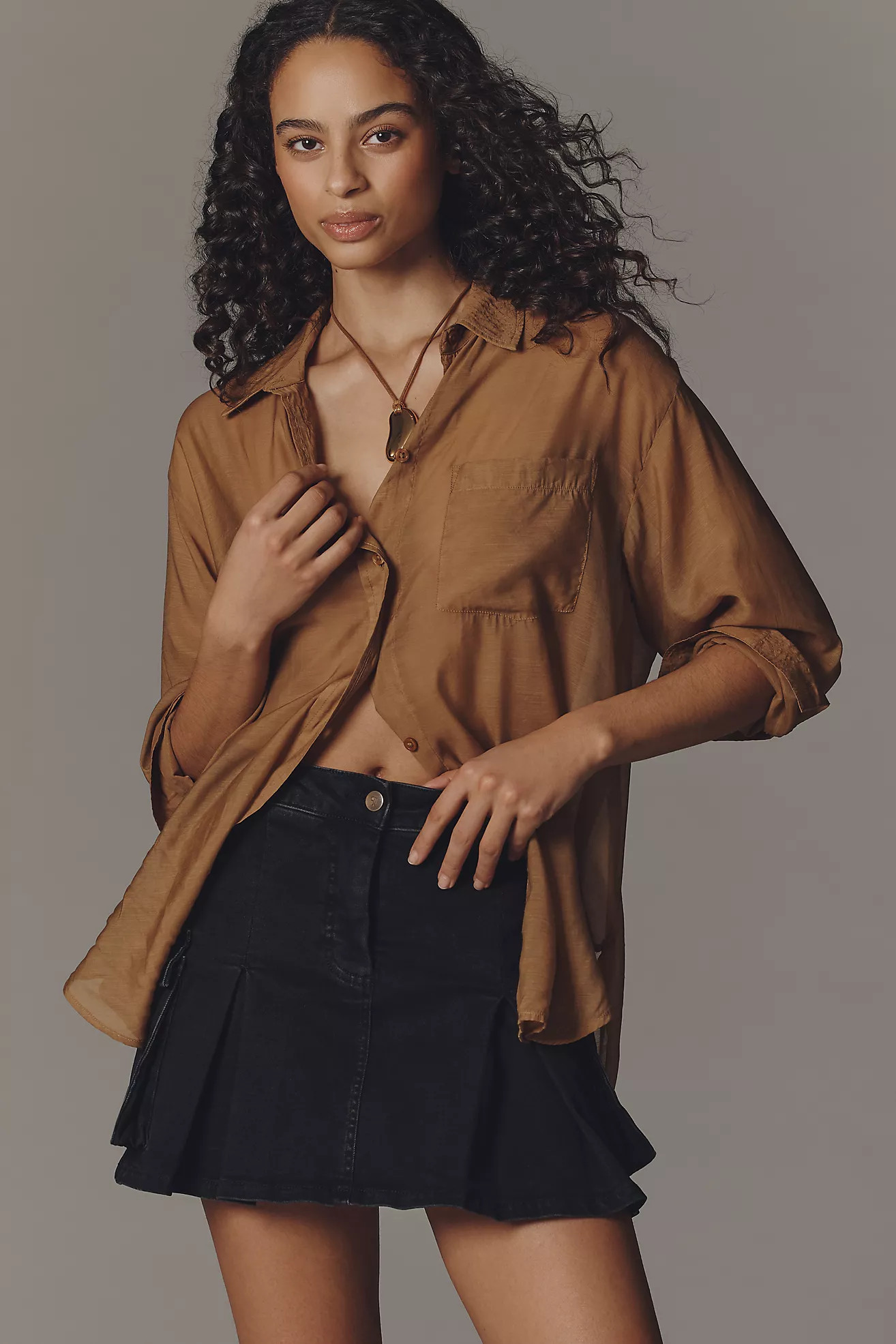 Pilcro Denim Utility Skort | Anthropologie (US)