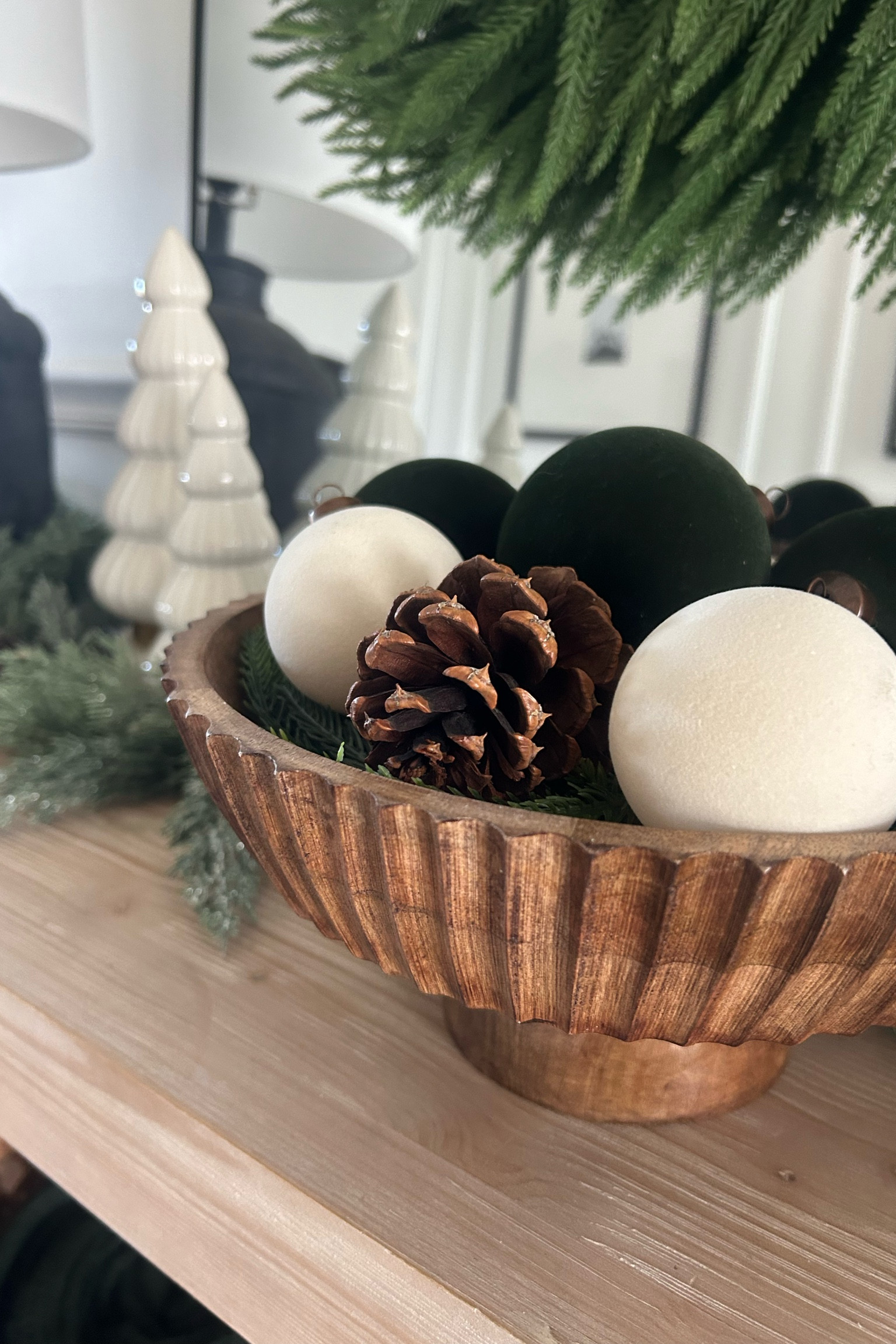 Christmas bowl ideas | Velvet ornaments | White Christmas tree decor

#LTKHome #LTKHoliday #LTKStyleTip