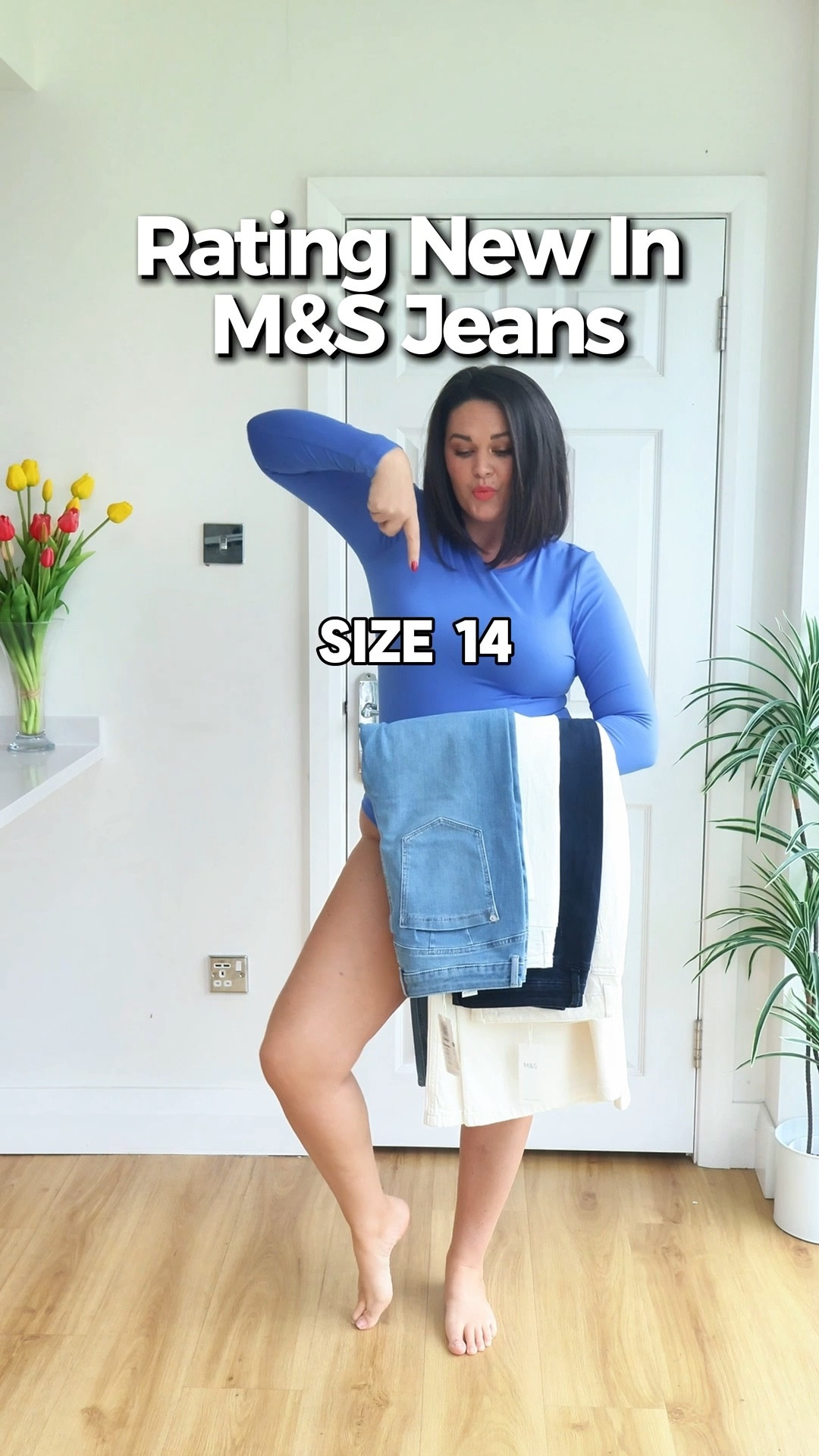M&S jeans try-on | size 14

I ordered three of M&S’ most popular new-in jeans and tried them all on so you can see how they really fit on a size 14 body.

From a fresh white wide-leg, to a classic dark indigo bootcut and their best-selling Magic Shaping straight leg, these are three very different styles for different moods and outfits.

All three pairs are linked here so you can shop the exact ones I’m wearing 🤍


#LTKjeans #LTKuk #LTKmidsize