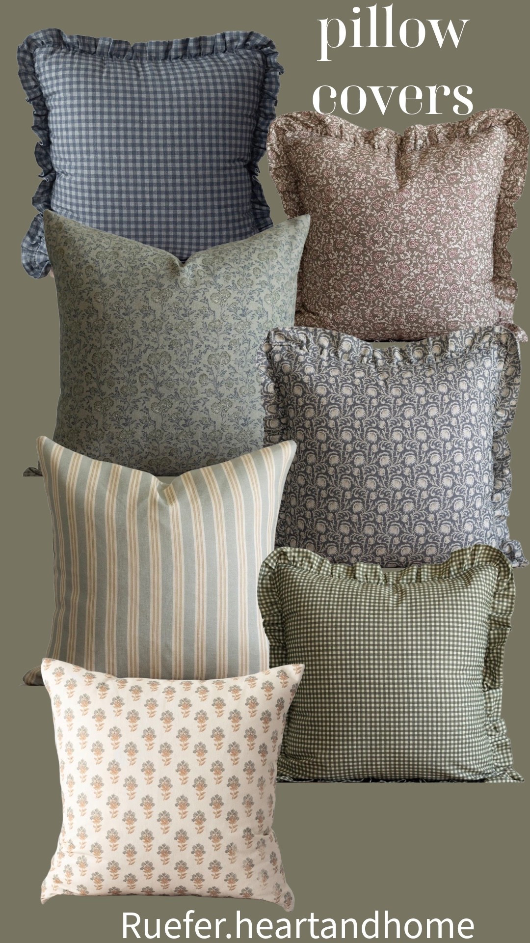 Pretty pillow covers, perfect for a fresh spring change. Ruffle pillow cover, gingham, pillow, cover, floral pillow, cover, linen pillow cover.

#LTKHome #LTKSaleAlert #LTKSeasonal