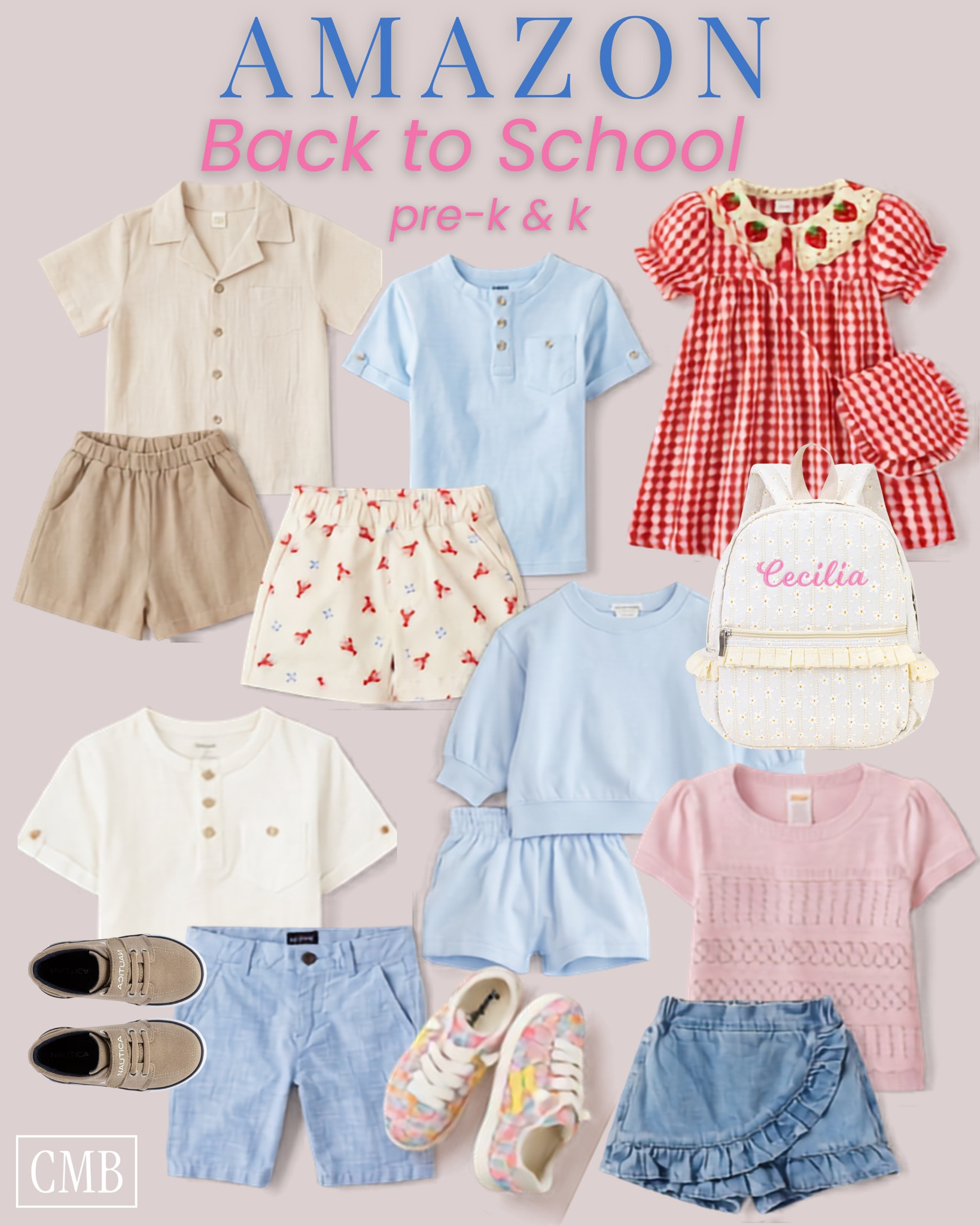 Pre-K and Kinder back-to-school outfits from Amazon that are cute, comfy, and ready for all the important things: snack time, playground time, and coming home with absolutely no explanation for what happened to that shirt. 

 #LTKootd #LTKmomlife #LTKKids