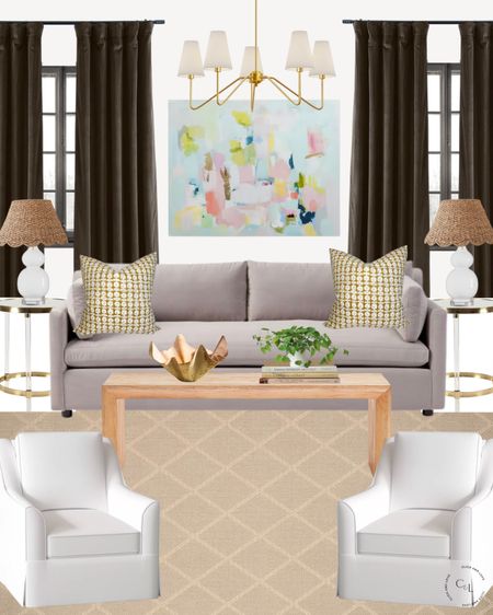 Living room inspiration! Love the pastels in this art. Save or shop the post for a living room refresh👏🏼

Living room, living room inspiration, room design, home refresh, modern living room, traditional living room, sofa, accent pillow, decorative accessories, upholstered chair, rug, lamp, art, abstract art, chandelier, velvet curtains, coffee table, budget friendly living room, interior design, style tip, home decor

#LTKstyletip #LTKhome #LTKfindsunder100