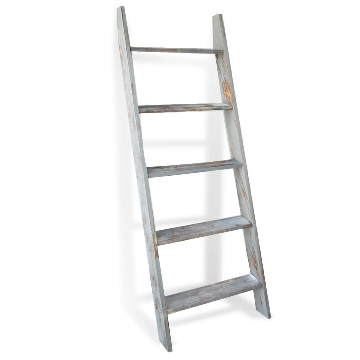 Honest Blanket Ladders for The Living Room, 5-Tier Blanket Holder, Wall-Leaning Blanket Rack, Lad... | Amazon (US)
